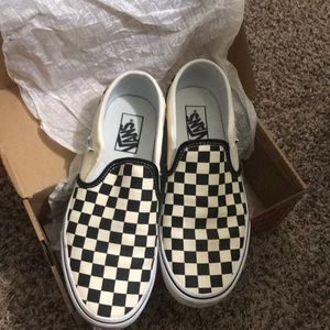 Vans Asher Checkerboard black white slip-on